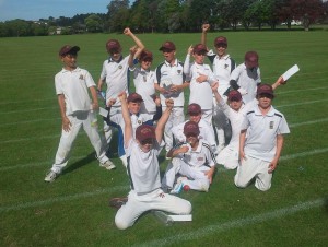 The North Harbour Year 6 team that won its tournament featured three BCCC players, Jason Kay (back row, first left), Harry Carter (back row, third from right) and Spike Ruffell (seated second right)